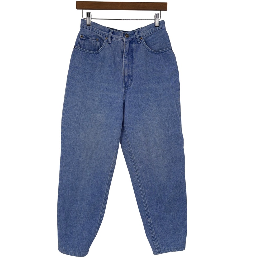 Route 66 Vintage High Waisted Mom Jeans Medium Wash Blue‎ Tapered Leg Womens 27